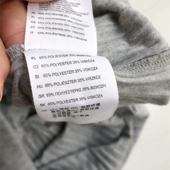 H&M Grey Jersey Pleated Dress - Picture 3 of 4